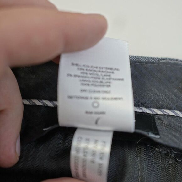 Express Stretch Slim Wool Dress Pants Trousers Gray Birdseye‎ 38 / 31 Birdseye - Picture 10 of 11